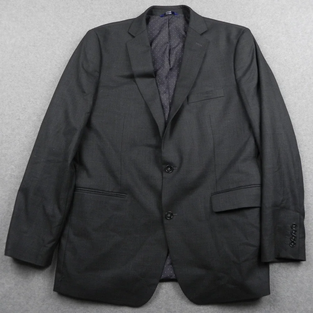 Apt. 9 Blazer Mens 44L Slim Fit Premier Flex Charcoal Gray Stretch Suit Jacket